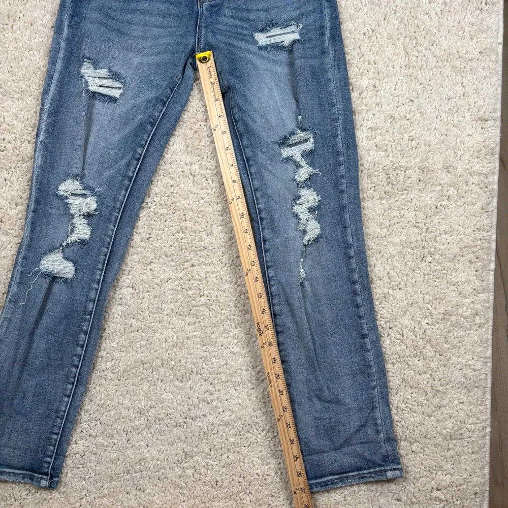 PETRA 153 Women's‎ Blue Distressed High Rise Skinny Jeans Size 29